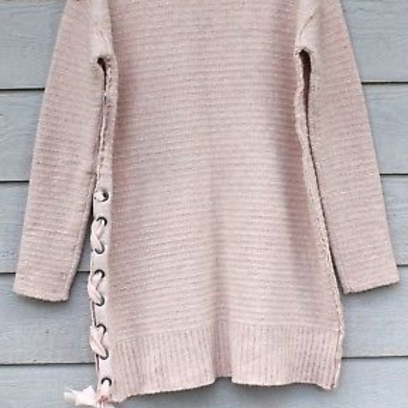 New FREE PEOPLE Sz S Heart It Lace-Up Oversized F - Picture 5 of 6